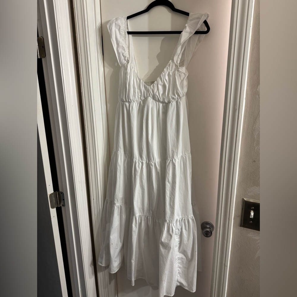 NWOT Abercrombie Flutter Sleeve Maxi Dress